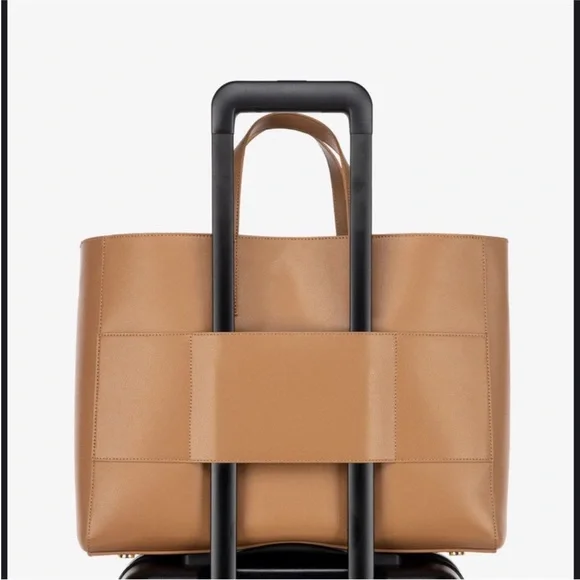 Calpak Haven Laptop Tote Bag in Toffee - Picture 4 of 15